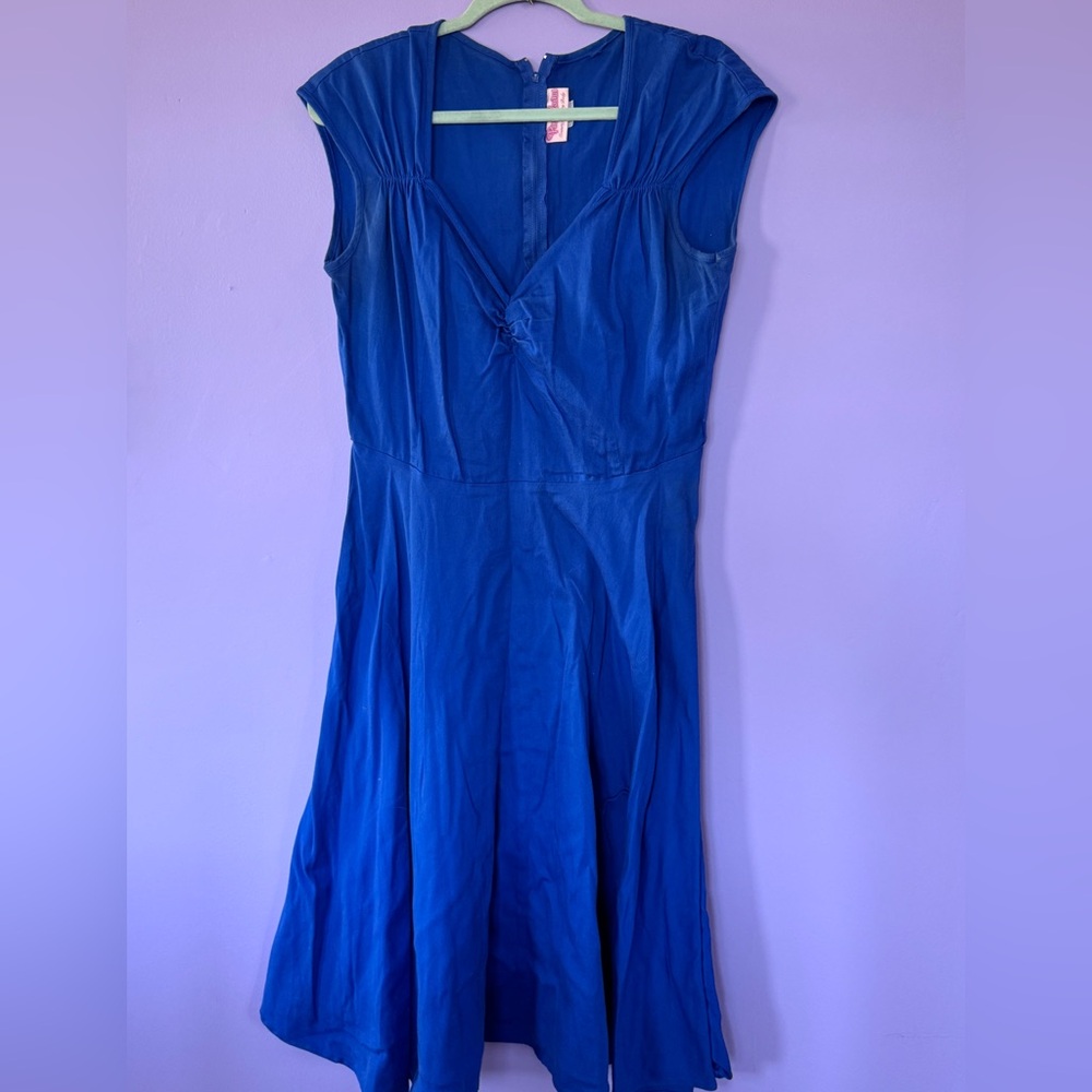 Pin up girl clothing  Blue Women's Dress